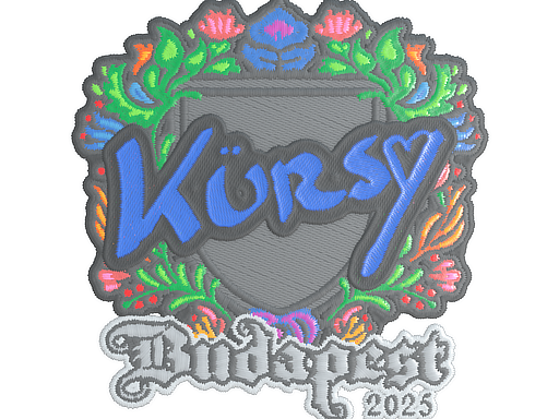 Item Sticker | Kursy (Embroidered) | Budapest 2025