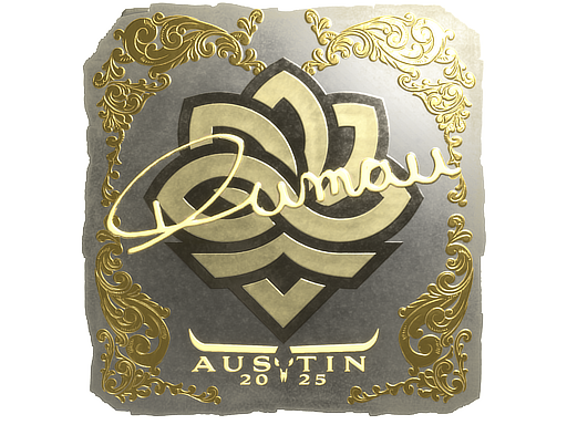 Item Sticker | dumau (Gold) | Austin 2025