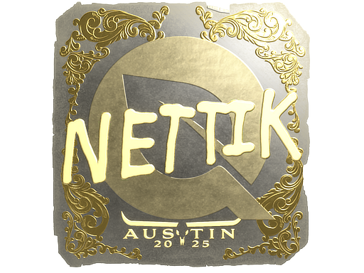 Item Sticker | nettik (Gold) | Austin 2025