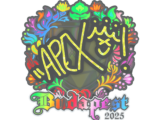 Item Sticker | apEX (Holo) | Budapest 2025
