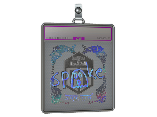 Item Sticker Slab | spooke (Holo) | Austin 2025
