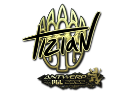Item Sticker | tiziaN (Gold) | Antwerp 2022