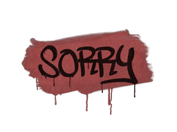 Item Sealed Graffiti | Sorry (Blood Red)