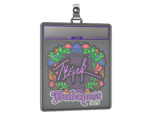 Item Sticker Slab | Tiger (Embroidered) | Budapest 2025