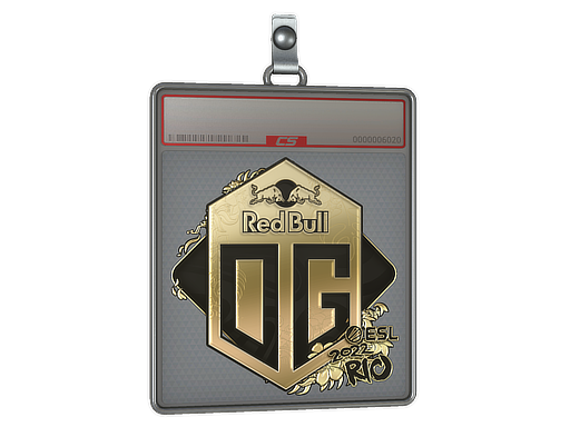 Item Sticker Slab | OG (Gold) | Rio 2022
