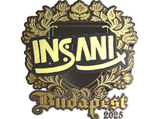 Item Sticker | insani (Gold) | Budapest 2025
