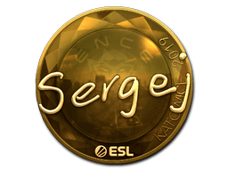 Item Sticker | sergej (Gold) | Katowice 2019