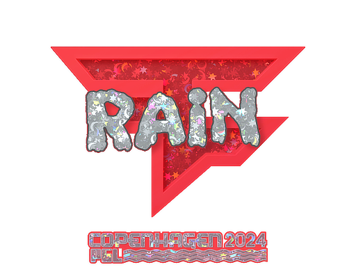 Item Sticker | rain (Glitter) | Copenhagen 2024