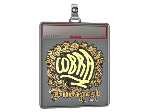 Item Sticker Slab | cobra (Gold) | Budapest 2025