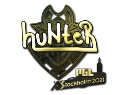 Item Sticker | huNter- (Gold) | Stockholm 2021