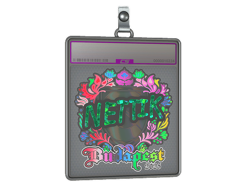 Item Sticker Slab | nettik (Holo) | Budapest 2025