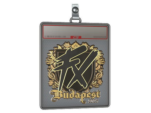 Item Sticker Slab | Fluxo (Gold) | Budapest 2025