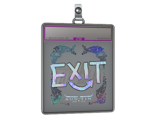 Item Sticker Slab | exit (Holo) | Austin 2025