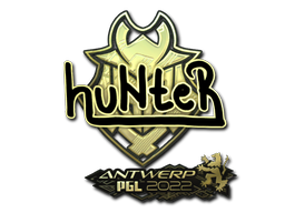 Item Sticker | huNter (Gold) | Antwerp 2022