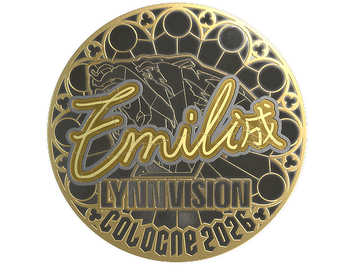 Item Sticker | EmiliaQAQ (Gold) | Cologne 2026