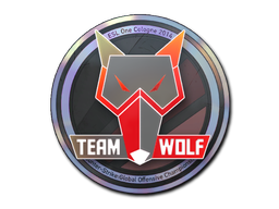 Item Sticker | MTS GameGod Wolf (Holo) | Cologne 2014
