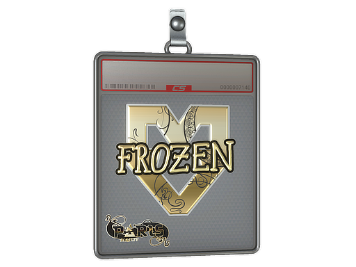 Item Sticker Slab | frozen (Gold) | Paris 2023