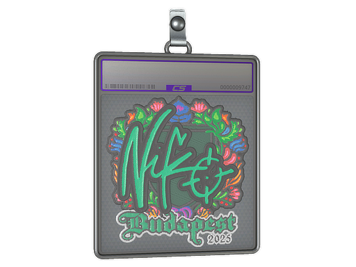 Item Sticker Slab | NiKo (Embroidered) | Budapest 2025