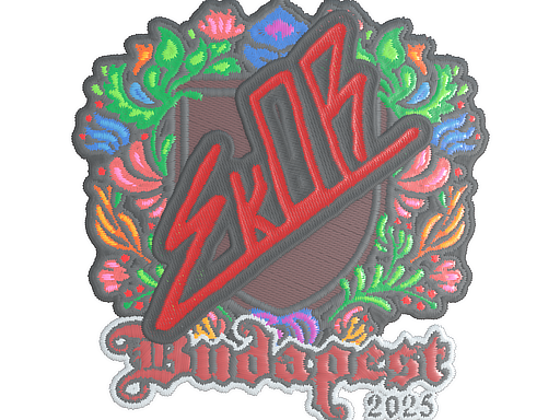 Item Sticker | sk0R (Embroidered) | Budapest 2025