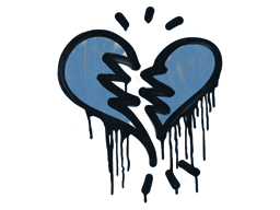 Item Graffiti | Broken Heart (Monarch Blue)