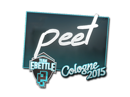 Item Sticker | peet | Cologne 2015