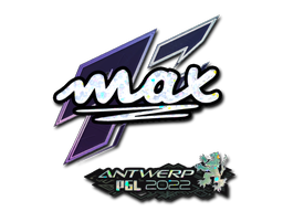 Item Sticker | max (Glitter) | Antwerp 2022