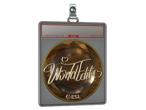 Item Sticker Slab | WorldEdit (Gold) | Katowice 2019
