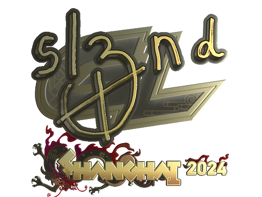 Item Sticker | sl3nd (Gold) | Shanghai 2024