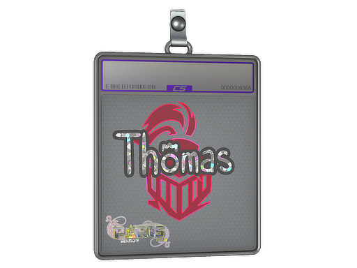 Item Sticker Slab | Thomas (Glitter) | Paris 2023