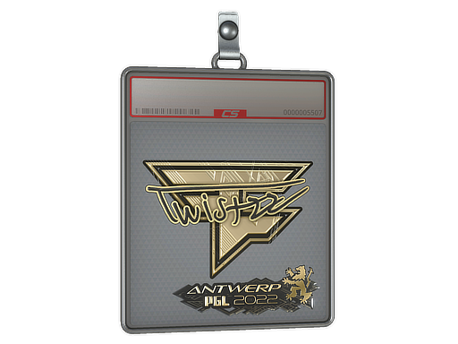 Item Sticker Slab | Twistzz (Gold) | Antwerp 2022
