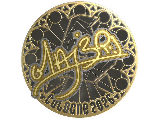 Item Sticker | MAJ3R (Gold) | Cologne 2026