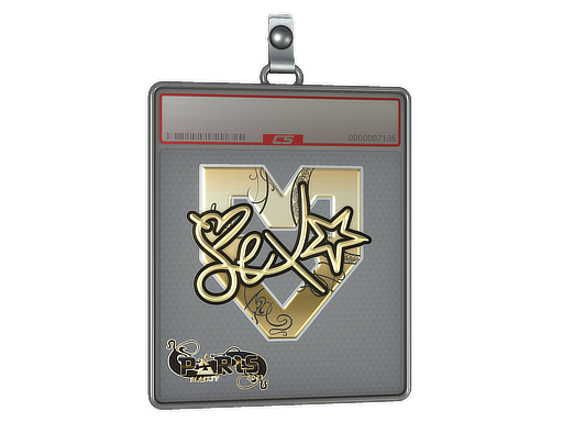 Item Sticker Slab | dexter (Gold) | Paris 2023