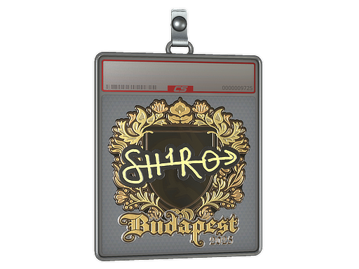 Item Sticker Slab | sh1ro (Gold) | Budapest 2025
