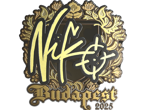 Item Sticker | NiKo (Gold) | Budapest 2025