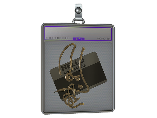 Item Sticker Slab | Hello M4A1-S (Gold)