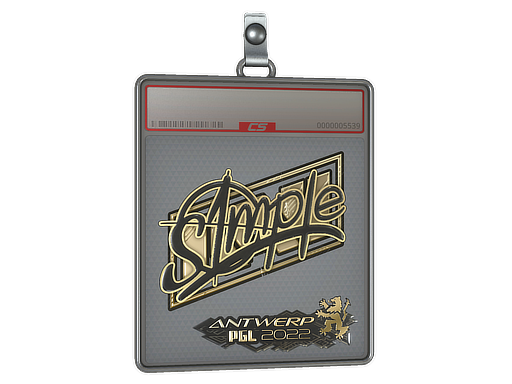 Item Sticker Slab | s1mple (Gold) | Antwerp 2022