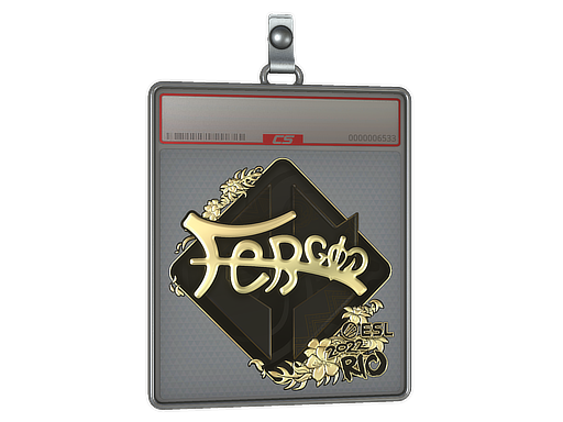 Item Sticker Slab | fer (Gold) | Rio 2022