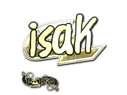 Item Sticker | isak (Gold) | Paris 2023