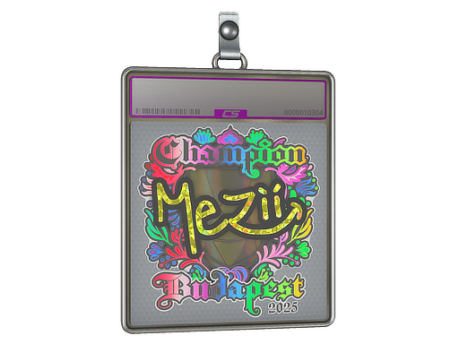Item Sticker Slab | mezii (Holo, Champion) | Budapest 2025
