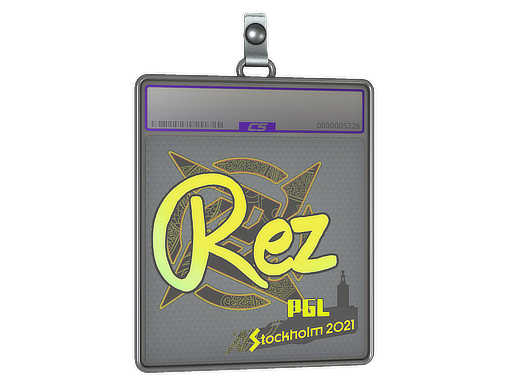 Item Sticker Slab | REZ (Holo) | Stockholm 2021