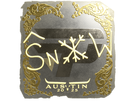 Item Sticker | snow (Gold) | Austin 2025