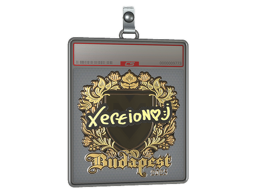 Item Sticker Slab | xertioN (Gold) | Budapest 2025