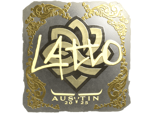 Item Sticker | latto (Gold) | Austin 2025