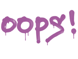 Item Graffiti | Oops (Bazooka Pink)