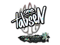 Item Sticker | tabseN (Glitter) | Antwerp 2022