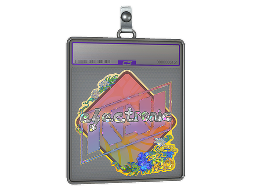 Item Sticker Slab | electronic (Glitter) | Rio 2022