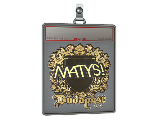 Item Sticker Slab | MATYS (Gold) | Budapest 2025
