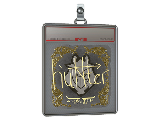 Item Sticker Slab | huNter- (Gold) | Austin 2025