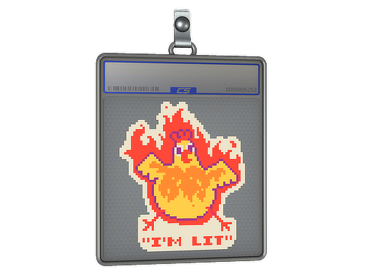 Item Sticker Slab | I'm Lit