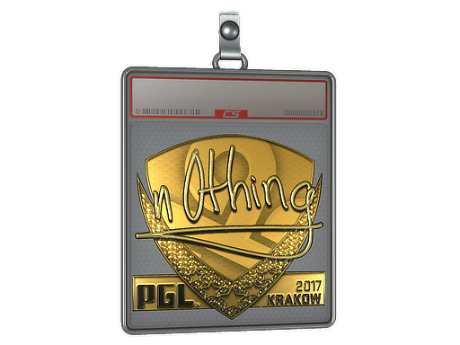 Item Sticker Slab | n0thing (Gold) | Krakow 2017